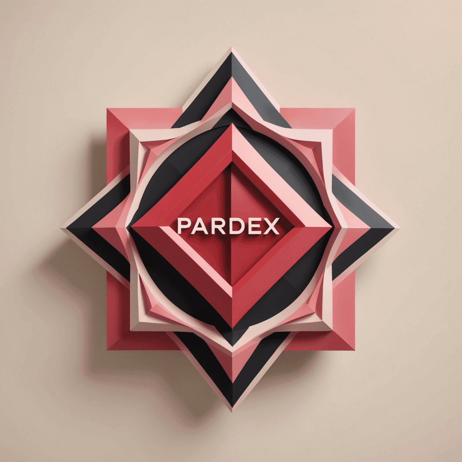 Paradex logo featuring a stylized red and pink geometric design